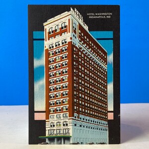 Carte postale Linge d'hôtel Washington Indianapolis Ind