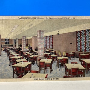 Cartolina di lino Harmony Cafeteria