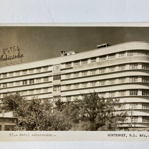 Carte postale RPPC Hotel Ambassador Monterrey Mexique