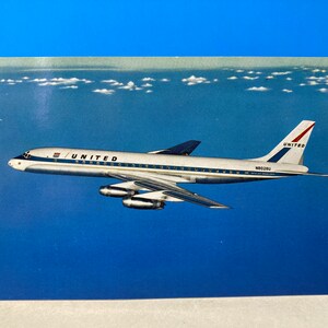 Cartolina United Airlines DC-8