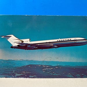 Carte postale 727-B de Frontier Airlines