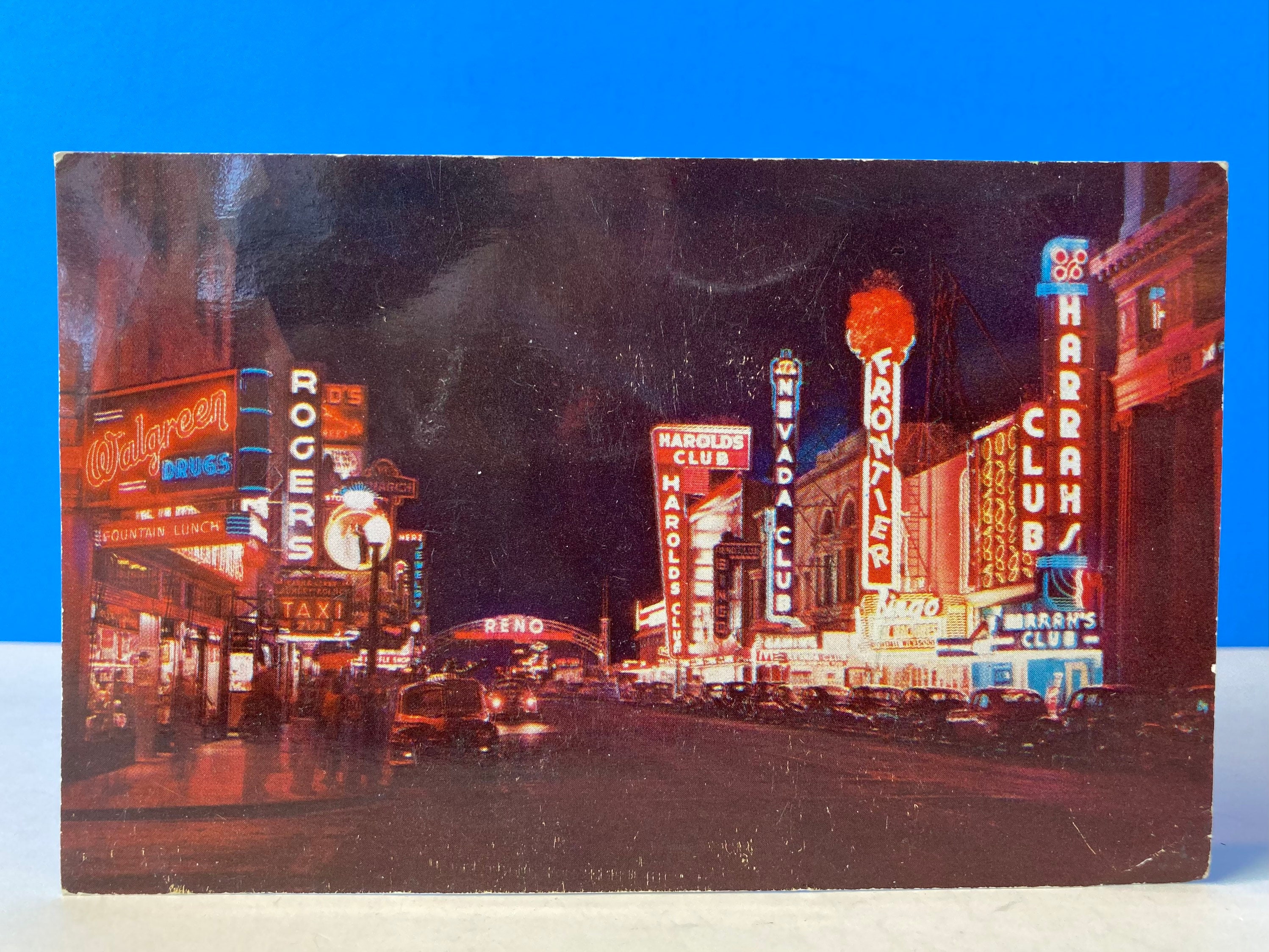 North Virginia Street Reno Postcard - Etsy