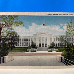 Cartão postal da Daniel Webster High School Tulsa