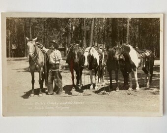 Oncle Billie Crosby Jacob’s Lake Arizona RPPC Carte postale