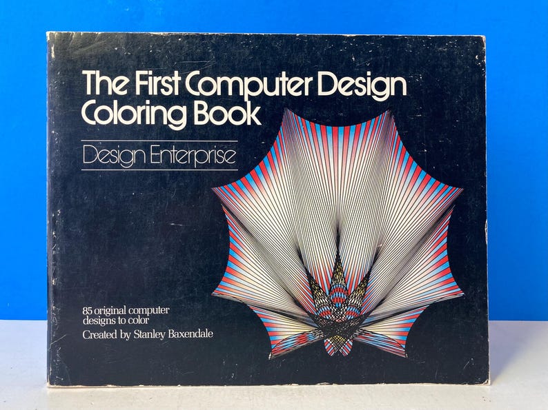 Computer Designs Booklet The First Computer Design Coloring Book - Etsy