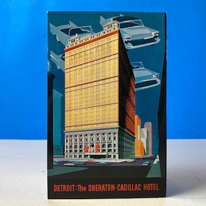 The Sheraton Cadillac Hotel Postcard Detroit