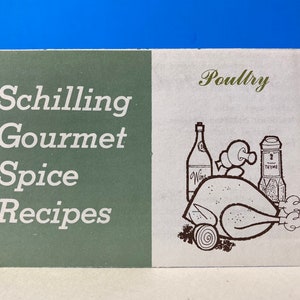 Schilling Gourmet Spice Recipes Card Pollame