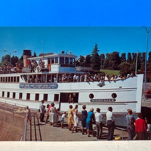 Carte postale Seattle du bateau d'excursion touristique de Gray Line