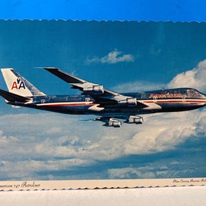 Cartolina dell'American Airlines 747 Astroliner