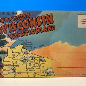Souvenirmap Noord-Wisconsin Vacationland