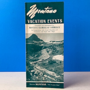 Montana Vacation Events Brochure 1968