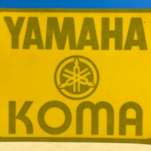Vintage Bumper Sticker Yamaha KOMA
