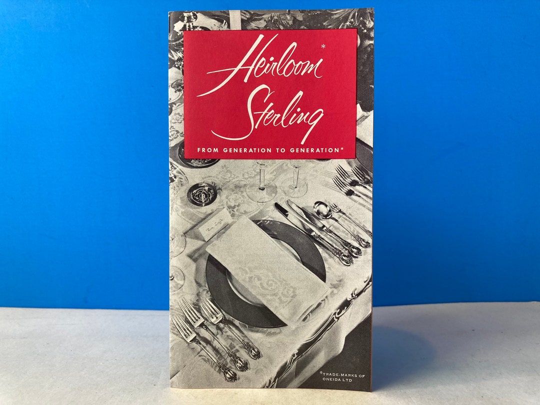Oneida Heirloom Sterling Catalog & Price List Etsy