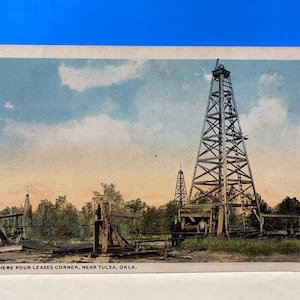 Ölfeld bei Tulsa Postkarte