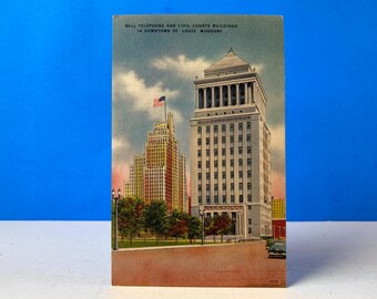 Bell Telephone & Civil Courts Buildings St. Louis Pocztówka