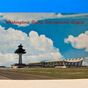 Carte postale de l'aéroport international de Dulles à Washington