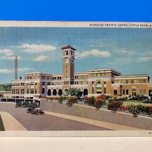 Carte postale de Little Rock du Missouri Pacific Depot