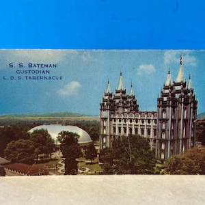 Articles Of Faith Wallet Card Postcard S. S. Bateman Custodian