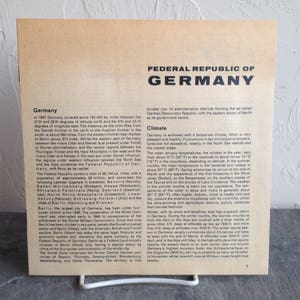 Federal Republic of Germany Expo 67 Booklet