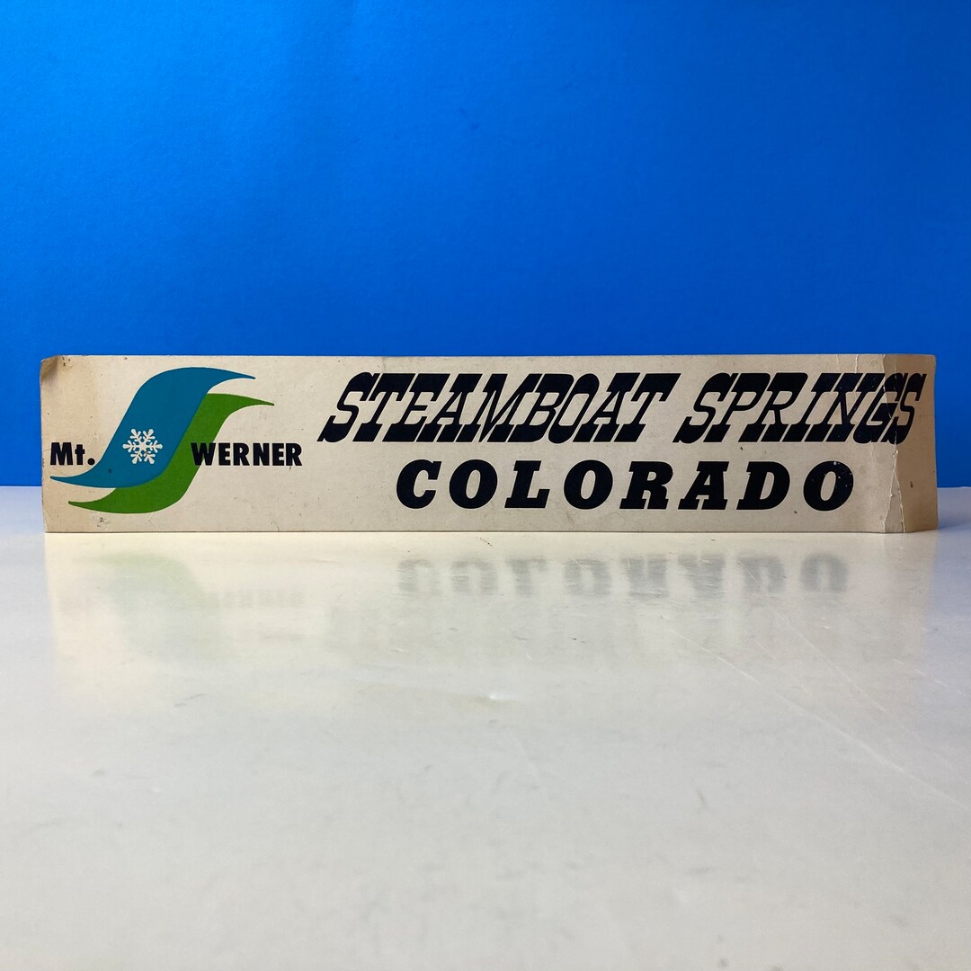 Vintage Bumper Sticker Steamboat Springs Colorado - Etsy