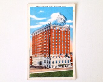 Andrew Jackson Hotel Linen Postcard