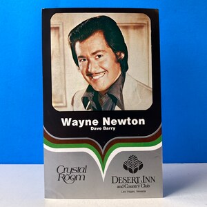 Cartão postal grande de Wayne Newton em Las Vegas