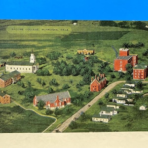 Cartão postal de Muskogee da Bacone College