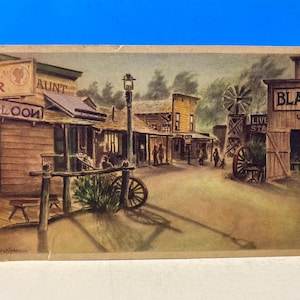 Carte postale Knott's Berry Place, rue de la ville fantôme