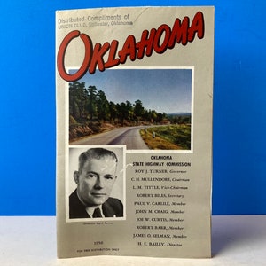 Oklahoma Straßenkarte 1950