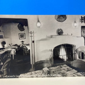 Cartão Postal La Cocina De Santa Fe Novo México RPPC