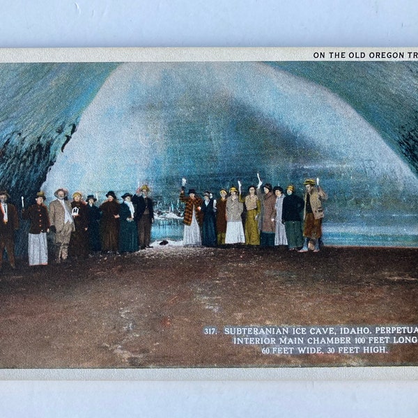 Subteranian Ice Cave Idaho Postcard