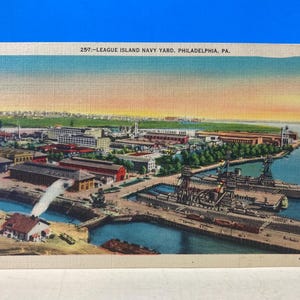 Carte postale League Island Navy Yard