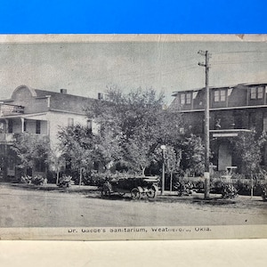 Carte postale Dr. George's Sanitarium Weatherford Okla