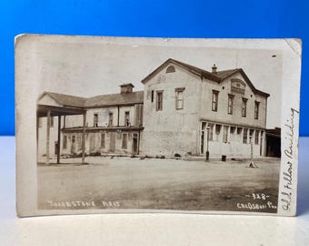 アリゾナ州トゥームストーン、オッドフェローズビル、RPPC ポストカード 1920