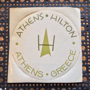 Vintage Atene Hilton Decal
