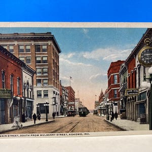 Carte Postale Rue principale de Kokomo Ind