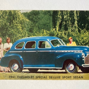 1941 Chevrolet Special De Luxe Sport Sedan Postkarte