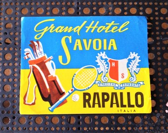 Vintage Grand Hotel Savoia Decal