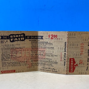 Oklahoma State Fair Ticket Stub