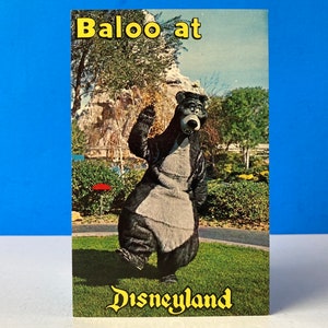 Carte postale Baloo à Disneyland