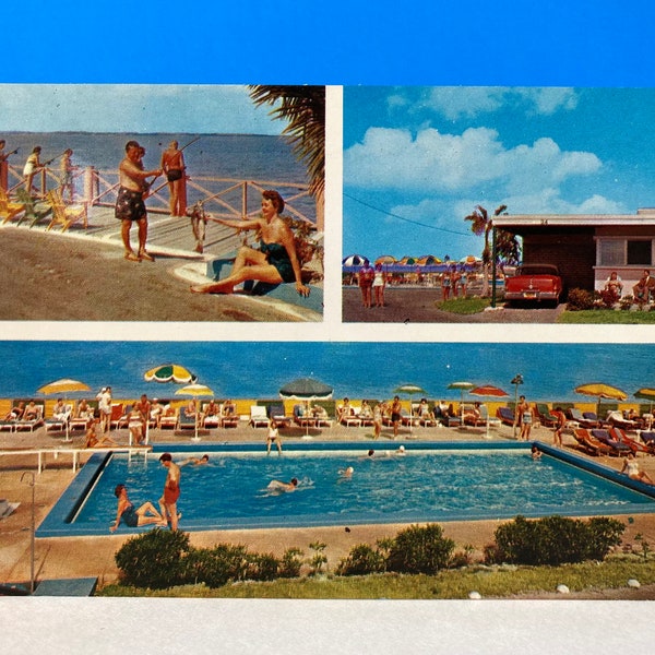 Treasure Isle Motel Miami Beach Postcard