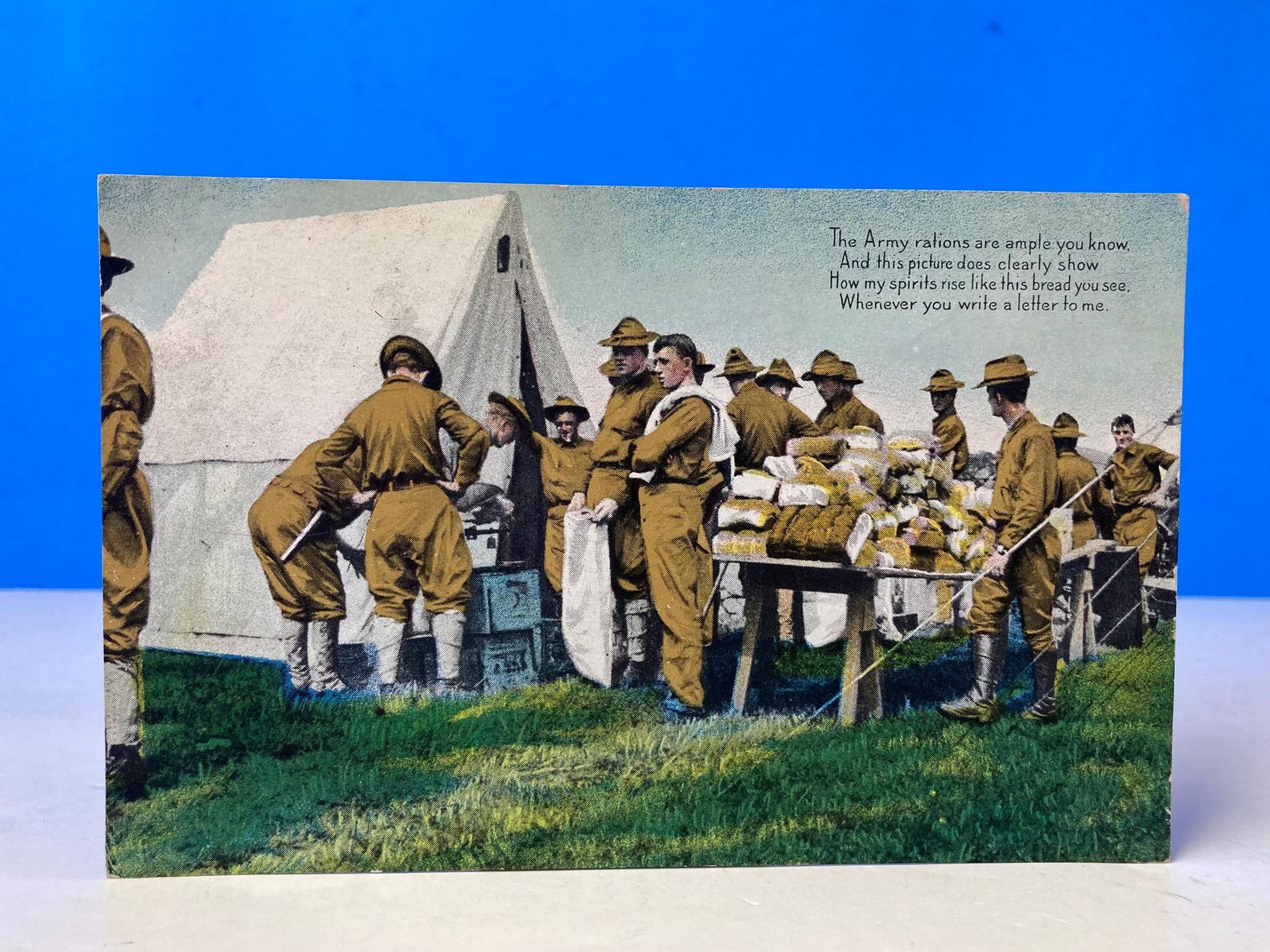 Feild Rations Letter Army Bread Rations Letter Postcard - Etsy