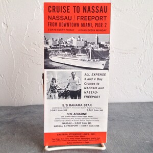 Cruise To Nassau Brochure