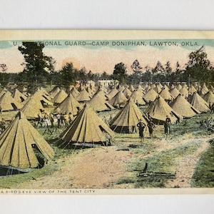 Cartão Postal Camp Doniphan Tent City
