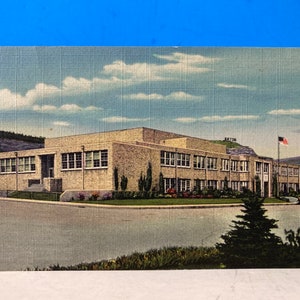 Cartão Postal High School Raton New Mexico Linen