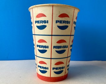 Pepsi Cola Paper Cup - Etsy
