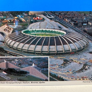 Carte postale Stade olympique de Montréal 1976