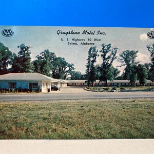 Cartolina del Graystone Motel di Selma, Alabama