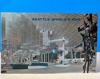 Carte postale de l'exposition universelle de Seattle, intérieur du Coliseum 21