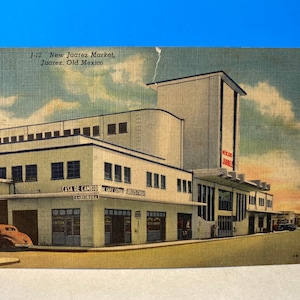 Neue Juarez Markt Leinen Postkarte